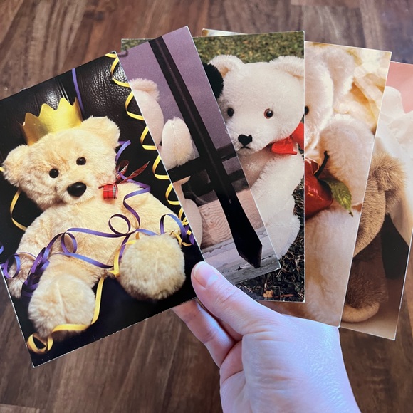 The Bess Bears Vintage Greeting Card Lot Teddy Bear The Very Bess Family 5 Cards - Picture 1 of 13